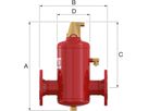 Luftabscheider Flamcovent Smart F 123 l / DN 200   31008 - Flamco Luft- und Schlammabscheider