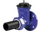 Schieber mit Flansch/PE-Stutzen S5 1004 PN 10/16 DN 40 / d 50mm - Wild Armaturen