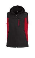 FHB JUSTUS Softshellweste rot-schwarz Gr. 2XL - Textilien