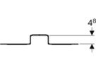 Montageplatte einfach, abgesetzt 650.733.00.2 - Geberit-Push Fit-Formstücke