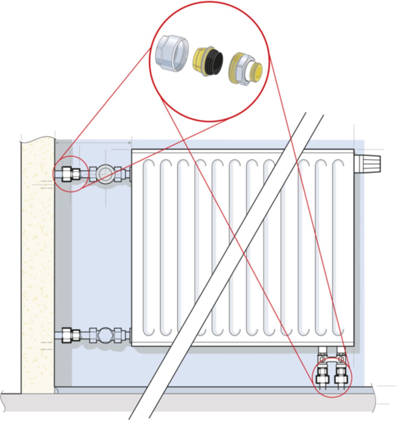 Schwarzrohradapter m.AG FLAMCO SX PLUS G 1/2" x 1/2" - Flamco Zubehör