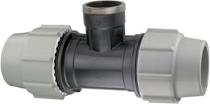 T-Stück 90° mit IG 7140 d 16mm - 1/2" - Plasson-Klemmfittinge