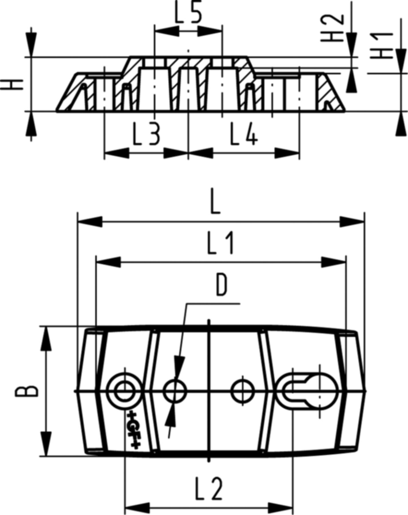Befestigungsplatte zu Kugelhah. 16-32 mm 167 484 110 - GF Hart PVC-U Formstücke