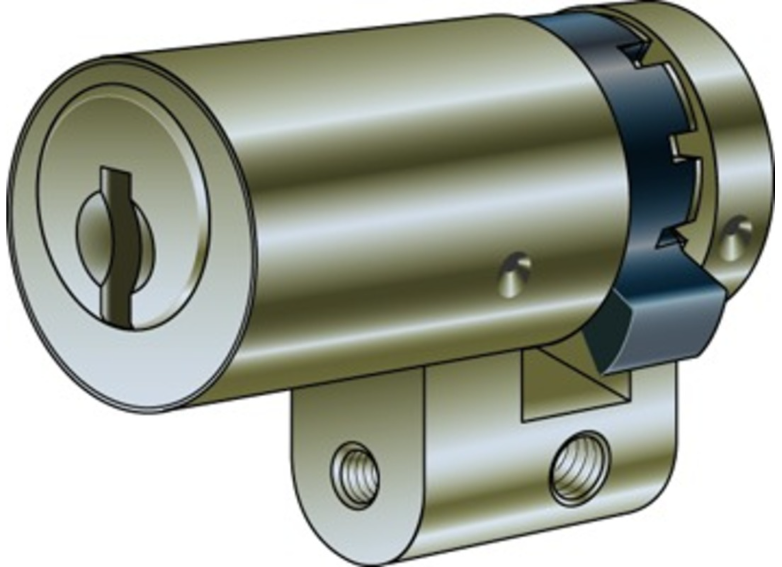 KABA 8 Halbzylinder Typ M1514 32.5/43.5, mit 3 Schlüssel - Kaba 8, Lagerprodukt