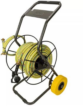TEGUSTAR Schlauchwagen-Set, PROFI mit 50m Schlauch, Ø 19mm und Pistole - Garten