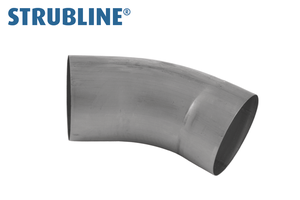 Ablaufrohrbogen gezogen 40° 60 mm 212 "Strubline" - Cr-Ni Spenglereihalbfabrikate
