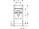 Waschtisch-Element mit UP-Sifon Typ 98/82 111.547.00.2 - Geberit-Duofix