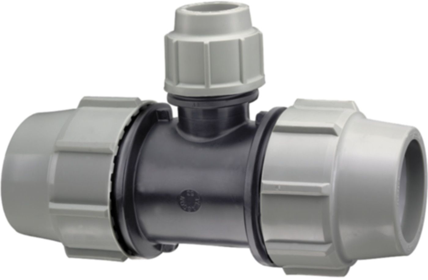 T 90° reduziert 7340 63mm- 40mm- 63mm - Plasson-Klemmfittinge