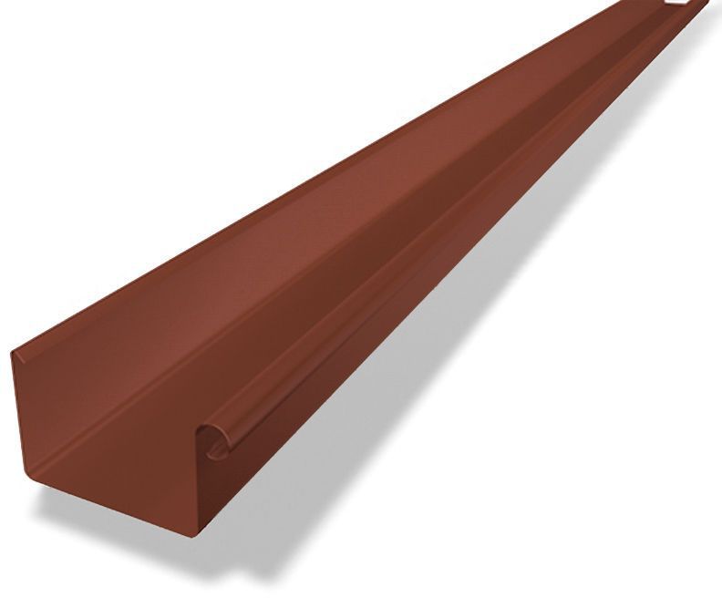 PREFA Kastenrinne à 6 M 333 mm Oxydrot 26319905 - PREFA Dachentwässerungssysteme