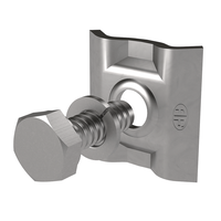 Klemmplatte und Schraube Inox M10x25 6-8 AF 260.071.002 / FE 85 - AF Blitzschutz-Erdungszubehör