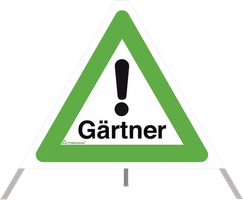 TRIOPAN-Faltsignal, "Gärtner" 60cm, Ausführung N60 - Bauwerkzeuge