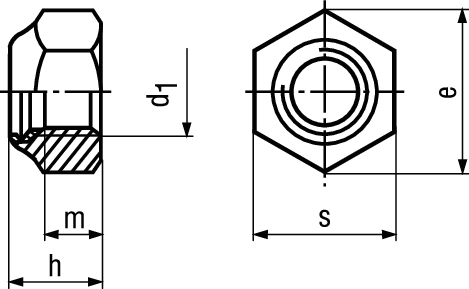 Sich-Mu niedr Form St 8 vzb BN41161 DIN985 M16 - Bossard Schrauben