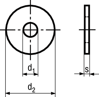 Carrosserie Scheiben INOX A2 BN10342 10(10,5)x45/1,5 - Bossard Schrauben
