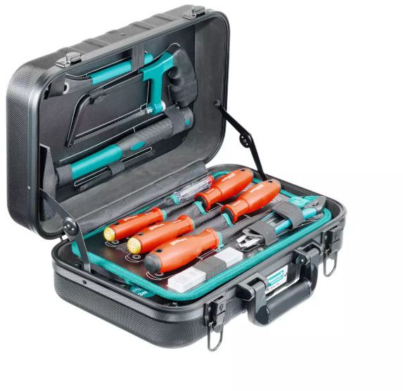 TECHNOCRAFT ABS-Werkzeugkoffer Pro Mini 109-TLG 3/8", im Kunststoffkoffer - Werkzeugkoffer,Sortimentskoffer,Behälter