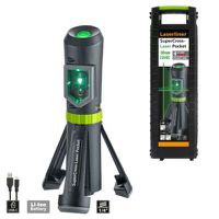 LASERLINER SuperCross-Laser Pocket Plus Kreuzlinienlaser, mit Akku, USB-C, Stativ, Koffer - Kontrollieren