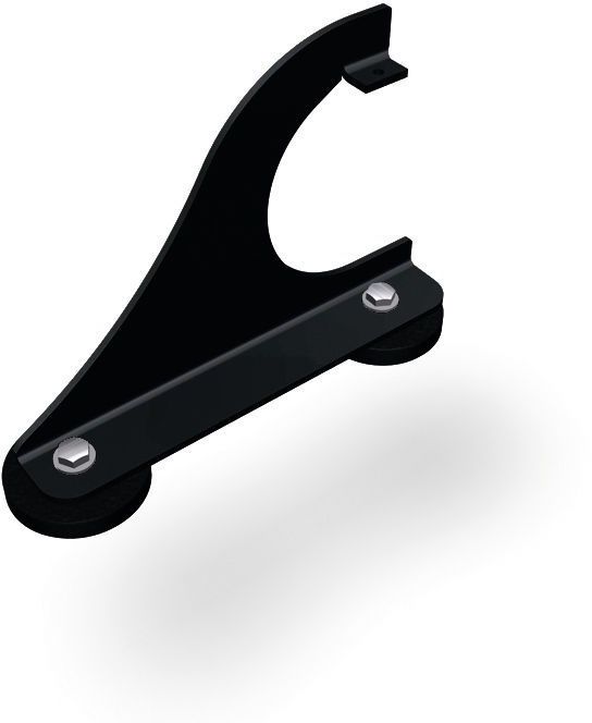 PREFA Gebirgsschneefangstütze 03 P.10 Schwarz, VE 2 Stk. - PREFA Dachsysteme