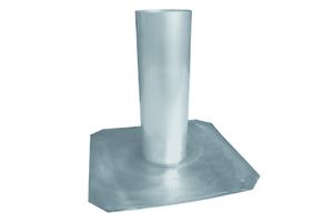 Dunstrohr-Flachdacheinfassung 78 mm Stutzenlänge 400 mm, zu Geb.NW 63 mm - Flachdacheinläufe/ Einfassungen