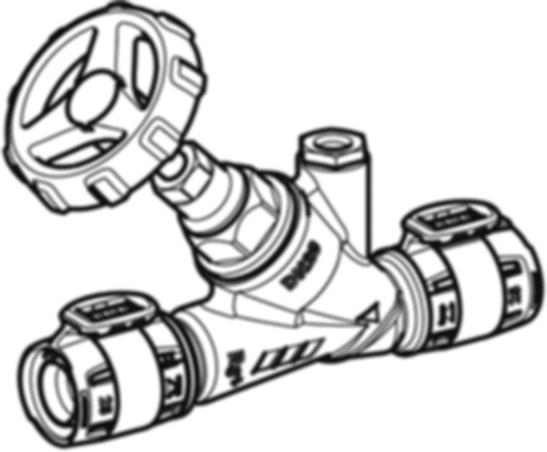 FlowFit Schrägsitz-Absperrventil 16mm 619.830.00.1 - Geberit Systemventile / Armaturen