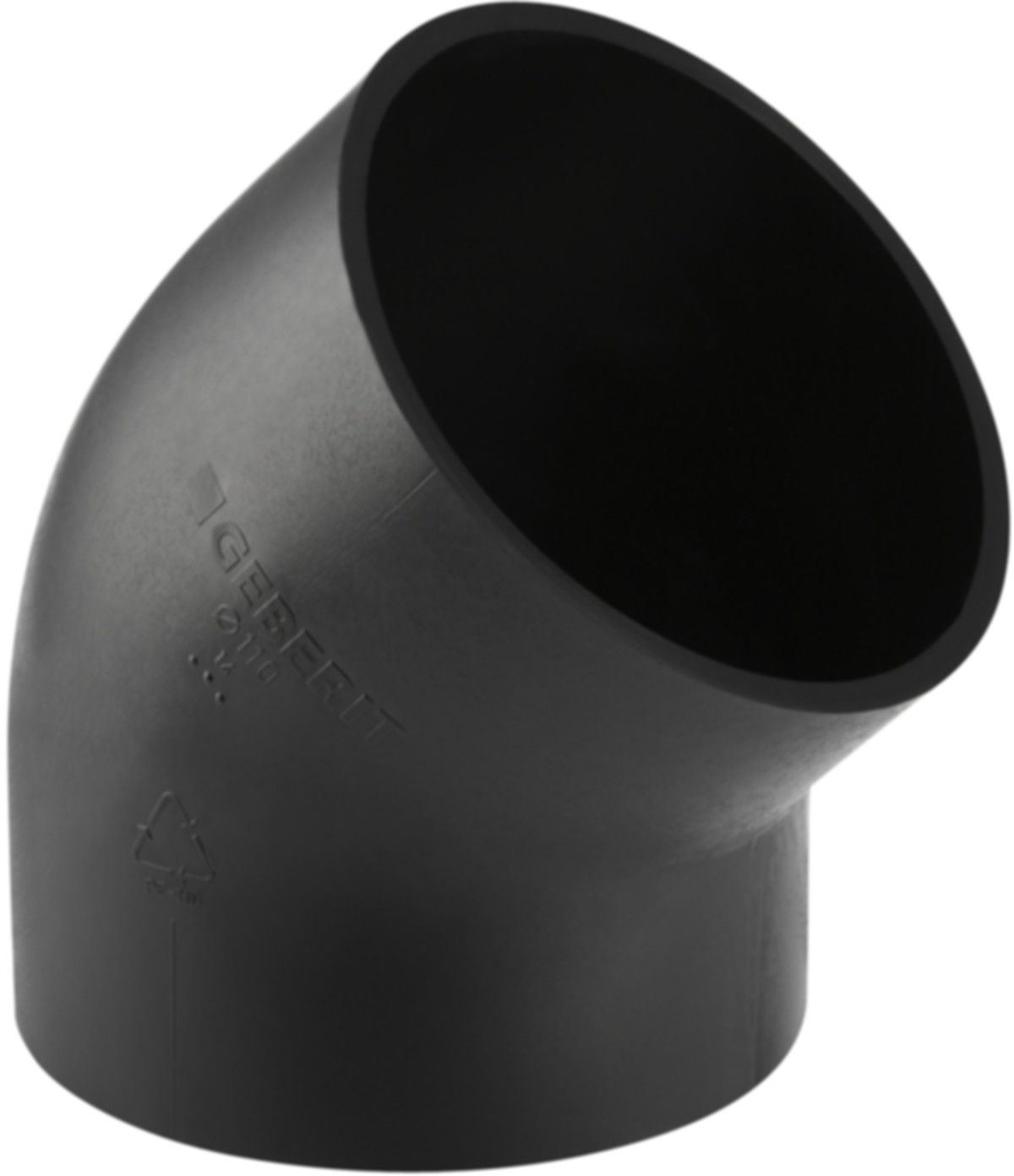 Bogen 45° d 40mm 360.045.16.1 - Geberit-PE-Formstücke