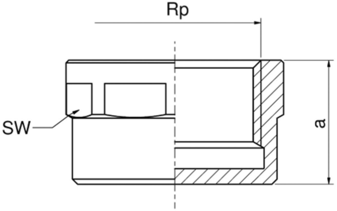 Kappe mit IG zu Verteilern 3/4" 3266 768 301 005 (760 857 074) - GF Instaflex-Klemmprogramm