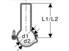 Pluvia Rohrschelle d 63mm 364.861.00.1 - Geberit-Dachentwässerung