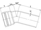 STM-Bogen 1M Novo-Sit MK 30° DN 125 - WILD Steckmuffenformstücke
