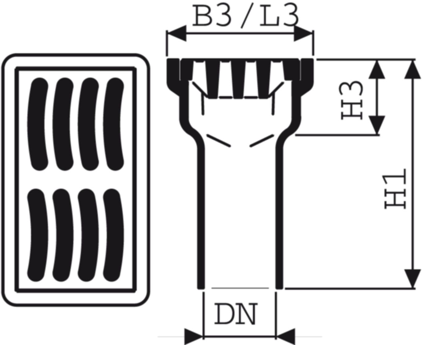 Fig. 1505 010 00 3to - Bodenabläufe von Roll