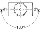Doppelabzweig 180° d 110/110mm 310.102.14.1 - Geberit-PE-Silent-Formstücke