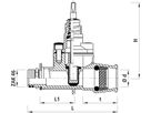 Schieber ZAK mit PE-Steckmuffe 2801 d 63mm - Hawle Hausanschluss- und Anbohrarmaturen