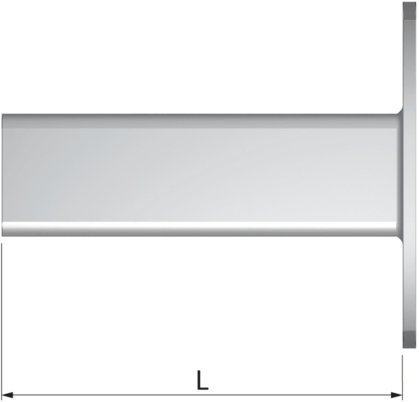Schienenkonsolen R7 L=400mm 71696 für Schiene R7 - Flamco-Rohrschellen