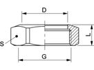 Überwurfmutter 8374 1"-11/2" - Rotguss-Gewindefittings