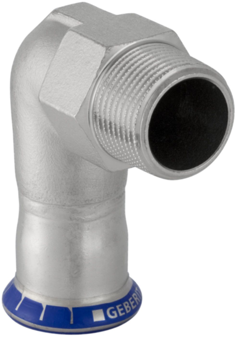 Übergangswinkel 90° m/AG 15mm-1/2" 33833 - Mapress-Sanitär-Presssystem-Formstücke