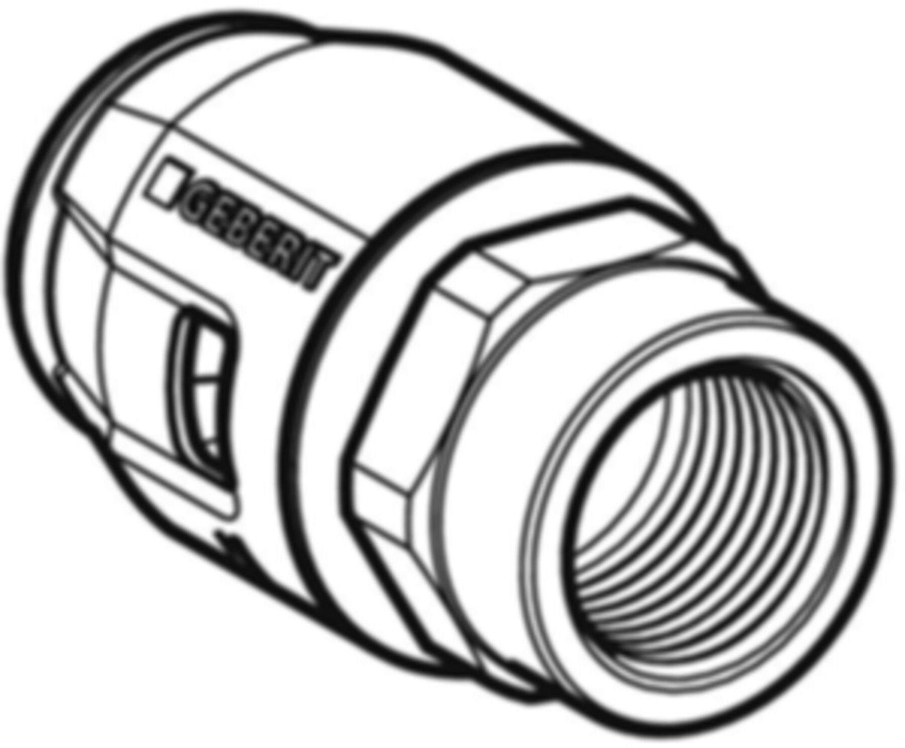 Übergang m/IG 25mm- 1" 652.543.00.1 - Geberit-Push Fit-Formstücke