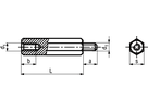 Distanzhalter 6-kt I+A Gew Ms vni BN3321 M3x40 - Bossard Schrauben
