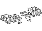 Set Fussplatten 244.125.00.2 - Geberit-Duofix