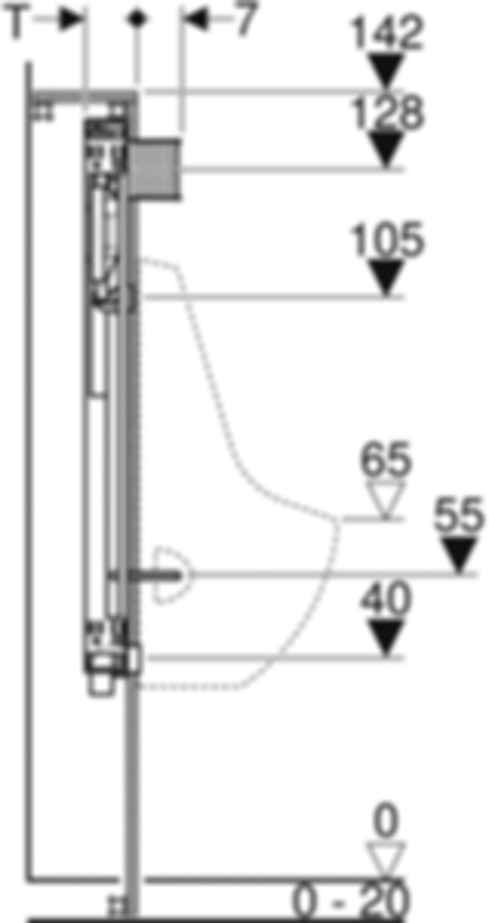 Urinal-Element Typ 140 461.620.00.1 - Geberit-GIS