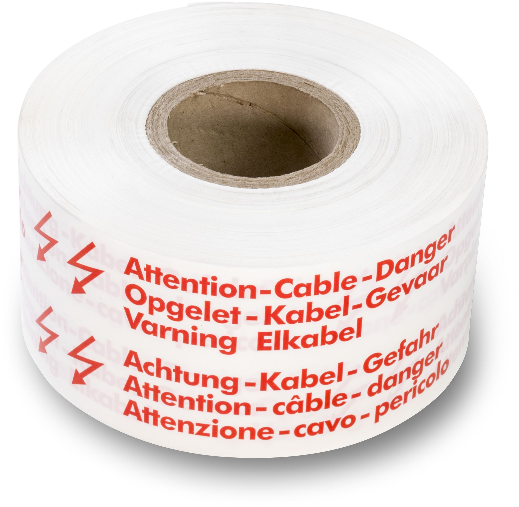 Trassenwarnband "Achtung Kabel" Rolle à 250m - Streng Warnband / Kabeleinzugseil