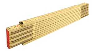 STABILA Gliedermeter Holz Typ 607 L=2m , Buchen Holz , hellgelb - Bauwerkzeuge