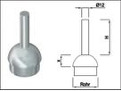 Steckkonsole zum Anschweissen rund Rk Pfos 33.7mm,TH50mm,geschl,1.4301 - INOXTECH-Handlauf-/Geländer-System