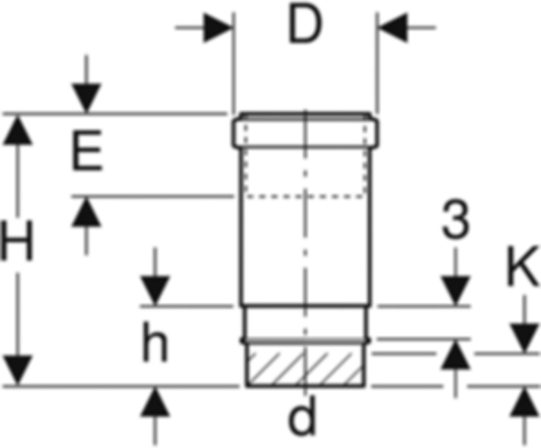 Langmuffe d 160mm 369.700.16.1 - Geberit-PE-Formstücke