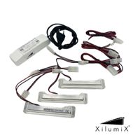 XILUMIX PIPE Set Handlauf mit 3 LED-Elemente - LED-Handlauf System