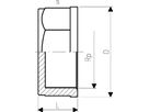 Kappen 11/2" 721 960 610 - GF Hart PVC-U Formstücke