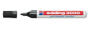 EDDING 3000, Filzschreiber Schwarz, Schriftbreite 1.5-3.0mm - Auszeichnen
