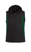 FHB JUSTUS Softshellweste grün-schwarz Gr. 2XL - Textilien