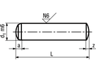 Zyl-Stift St gehärtet+geschl Tol m6 BN857 DIN6325 2,5x30 - Bossard Schrauben