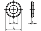 Scheiben mit Fase Stahl vzb BN721 DIN125B M14/15/28/2,5 - Bossard Schrauben