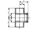 Löt-T-Stück Abgang IG 7132 22- 1/2"-22 767 132 026 - GF Lötfittings