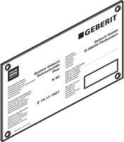 Hinweisschilder GEBERIT RS90 Plus