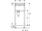 Waschmaschinen-Element, mit UP-Siphon Typ 112 111.773.00.2 - Geberit-Duofix