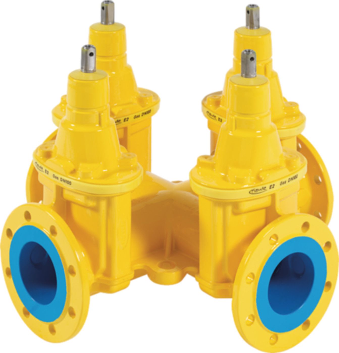 Combi-4 mit Flanschen Gas PN 5 4405 DN 100 - Hawle Armaturen